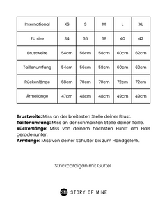 STRICKJACKE MIT GÜRTEL