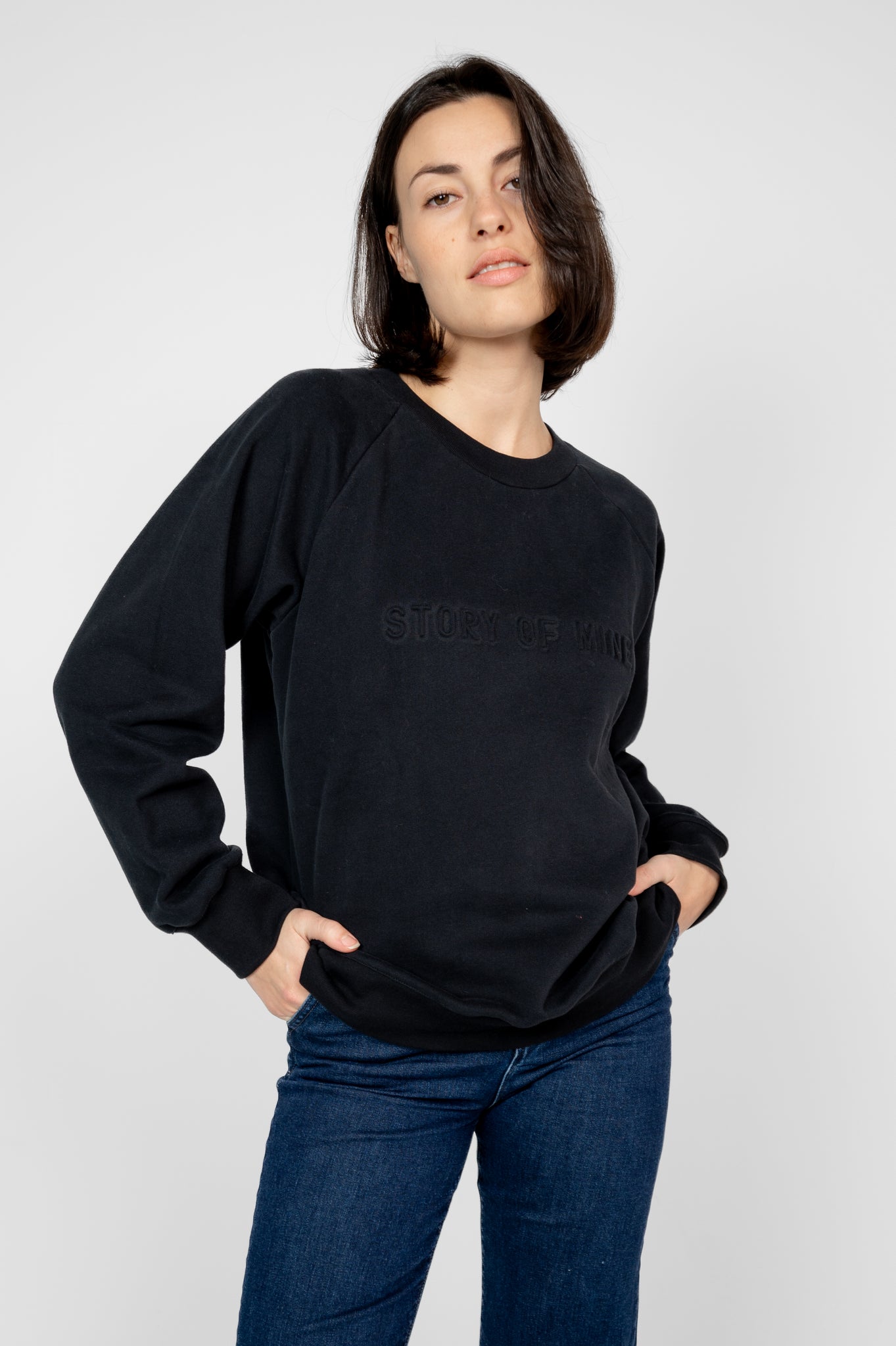 Sweatshirt schwarz