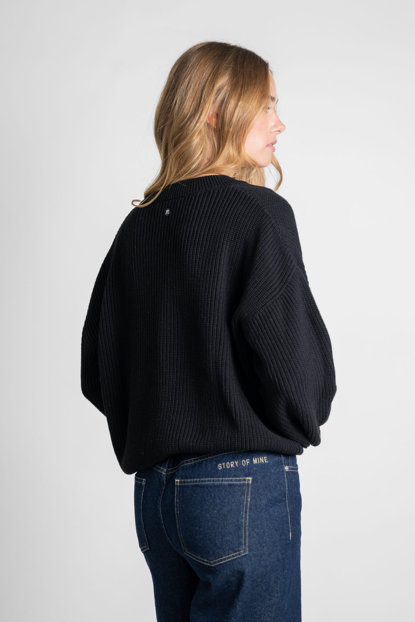 Boxy Cardigan schwarz