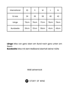 Gestreifter Midirock creme-blau