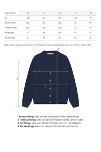 Kurze Strickjacke navy