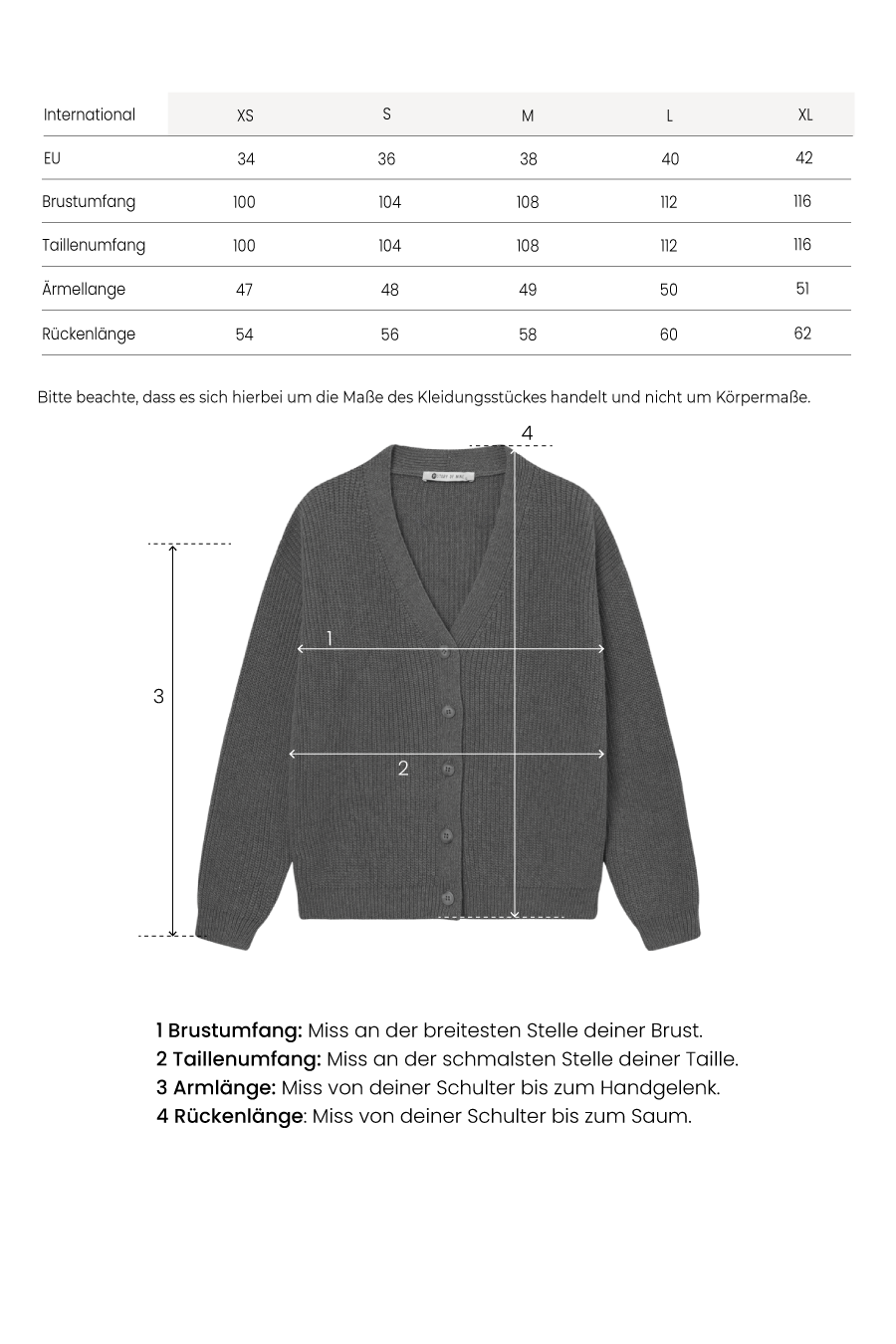 Short cardigan
