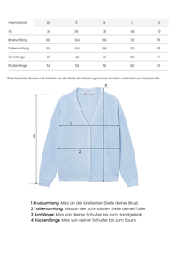 Kurze Strickjacke hellblau
