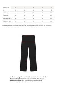 Weite Hose aus Jersey schwarz