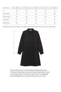 Kleid mit Tunnelzug Schwarz