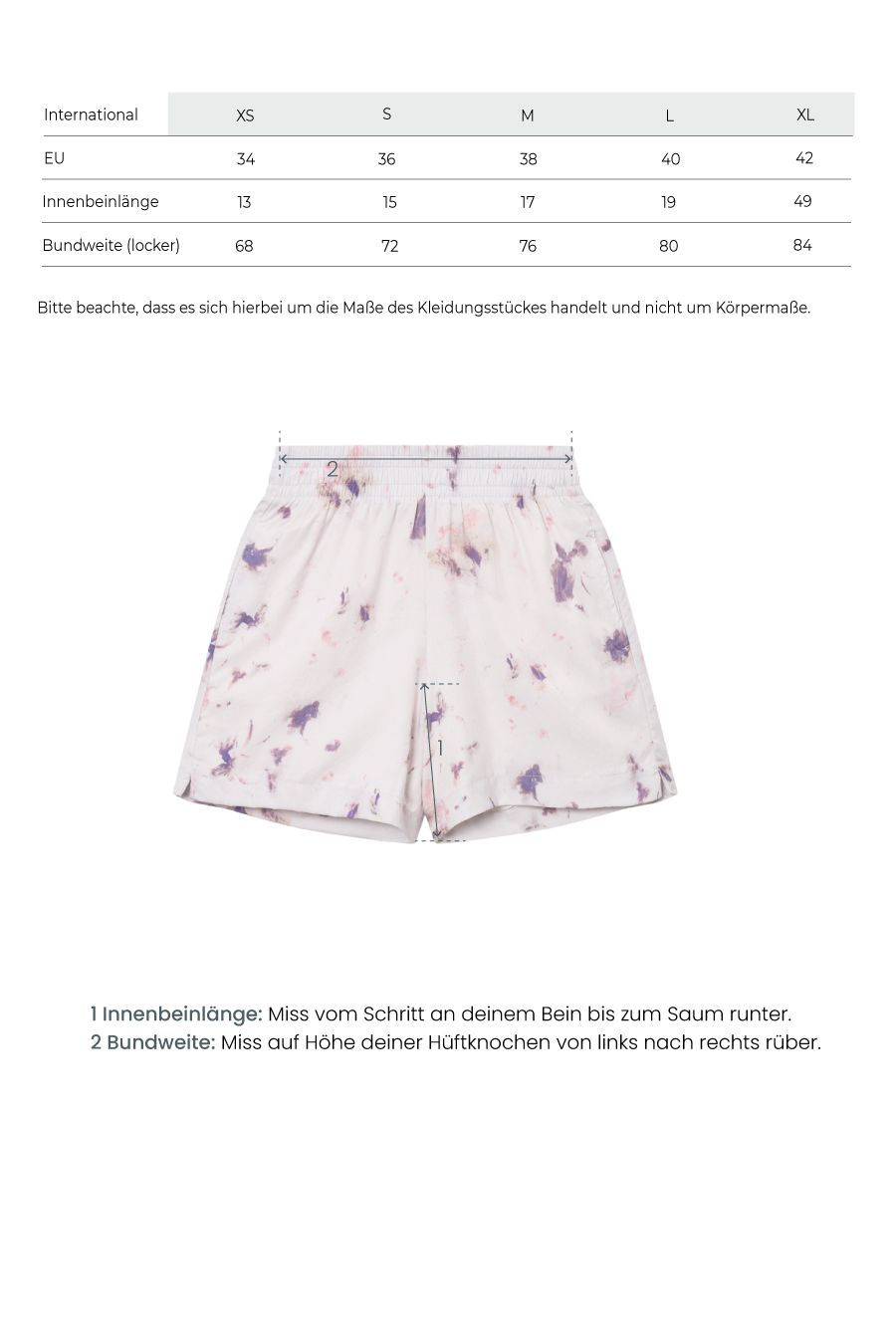 Printed shorts made of Tencel