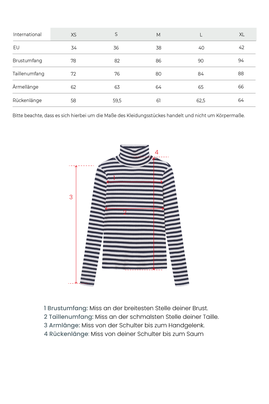 Gestreiftes Longsleeve navy