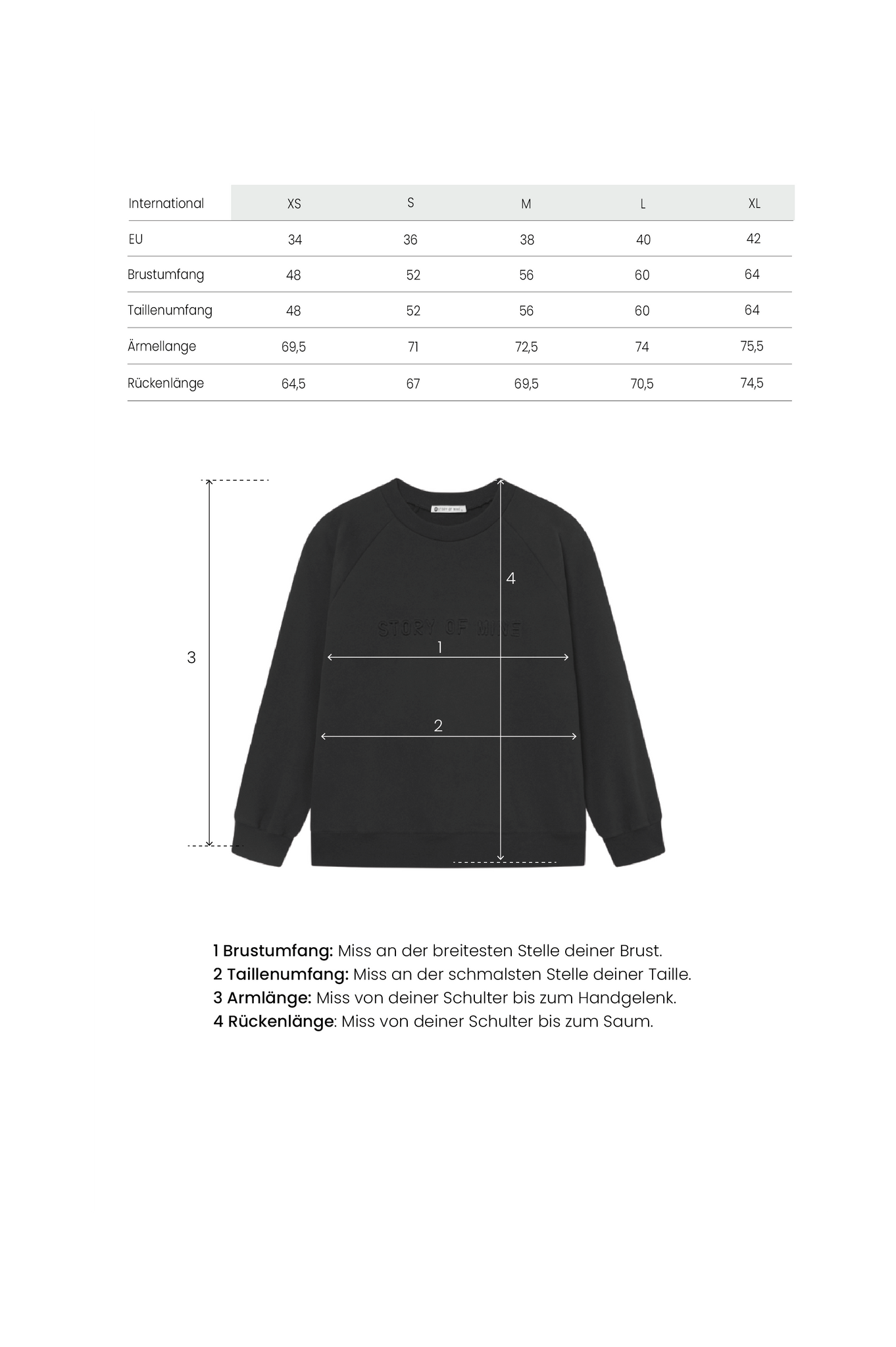 Sweatshirt schwarz