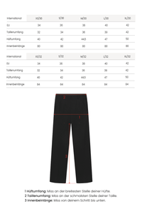 Weite Hose aus Jersey schwarz