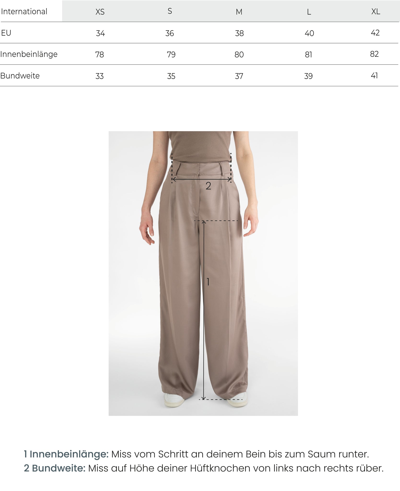 Leichte Hose Taupe