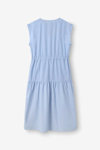 Stufenkleid hellblau