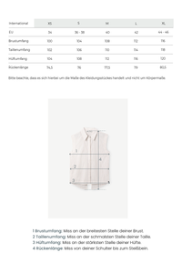 gestreifte Bluse mit Schlitz