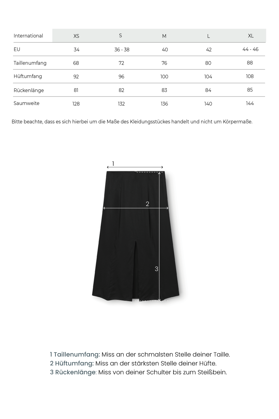 Satin midi skirt
