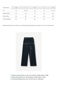 Stoffhose aus Jersey Navy