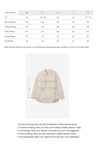 Unisex-Jacke ungefärbt