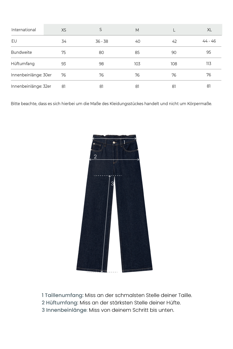 Jeans mit geradem Bein