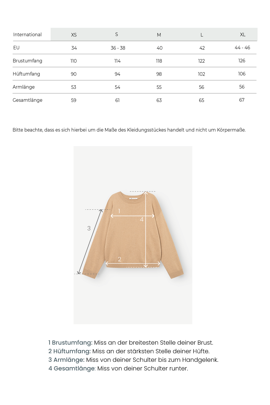 Strickpullover sand