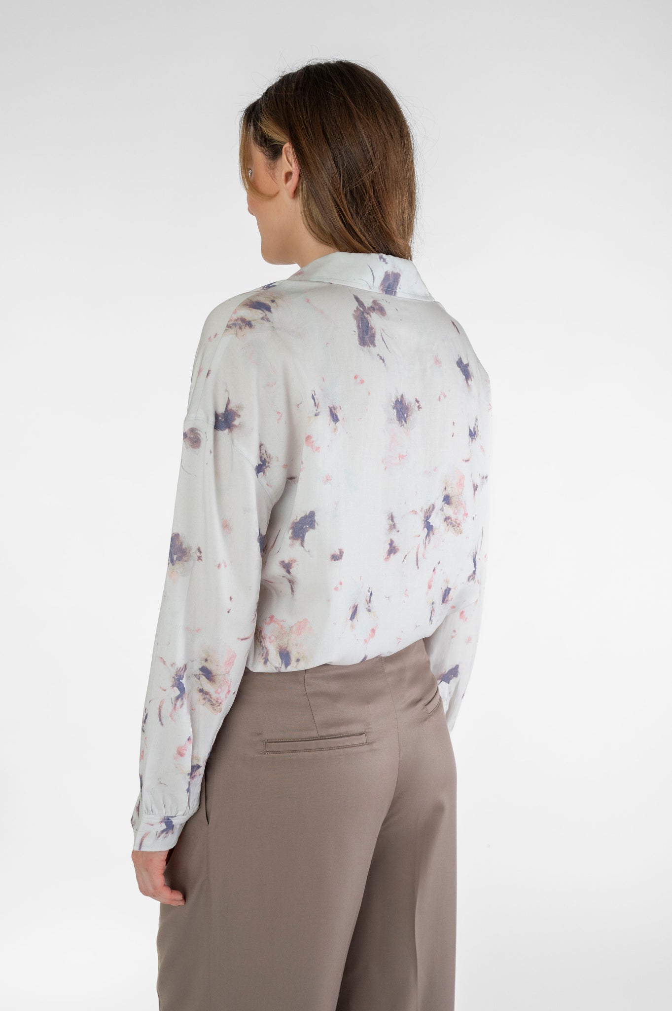Print blouse made of Tencel