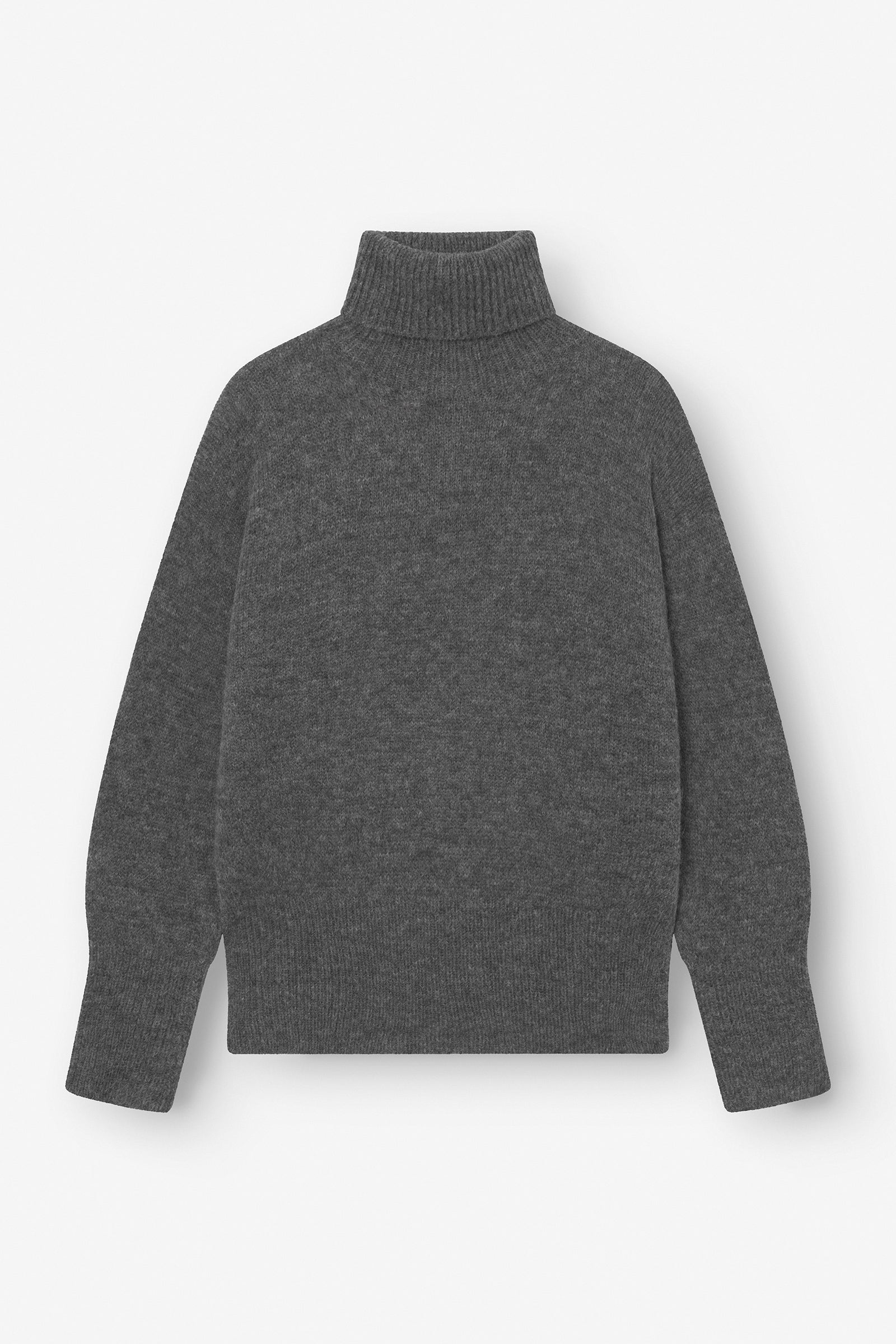Ash Grey Hellgrauer Wollpullover Wolle Grauer Pullover Turtleneck