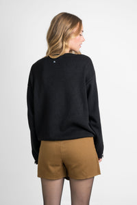 Strickpullover schwarz