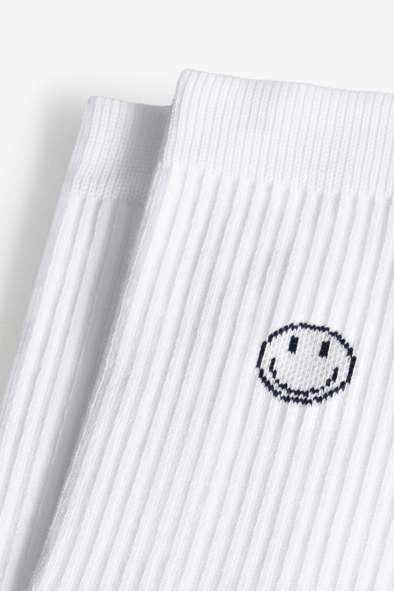 Socken mit Smiley weiß/navy