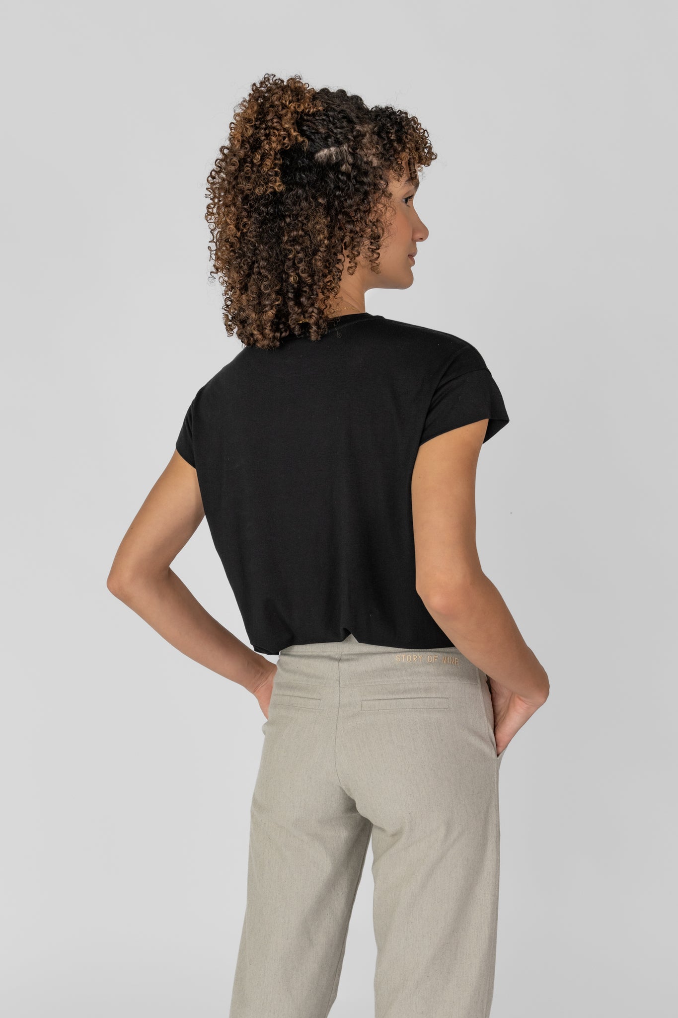 Round neck T-shirt made of viscose EcoVero™ by Lenzing Mix