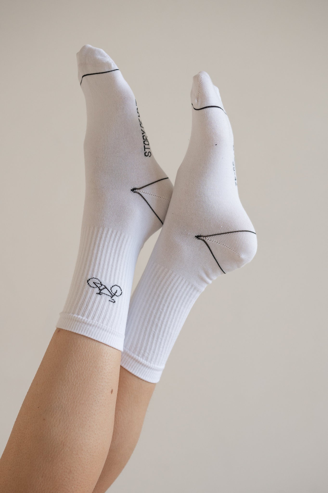 Socken mit Fahrrad