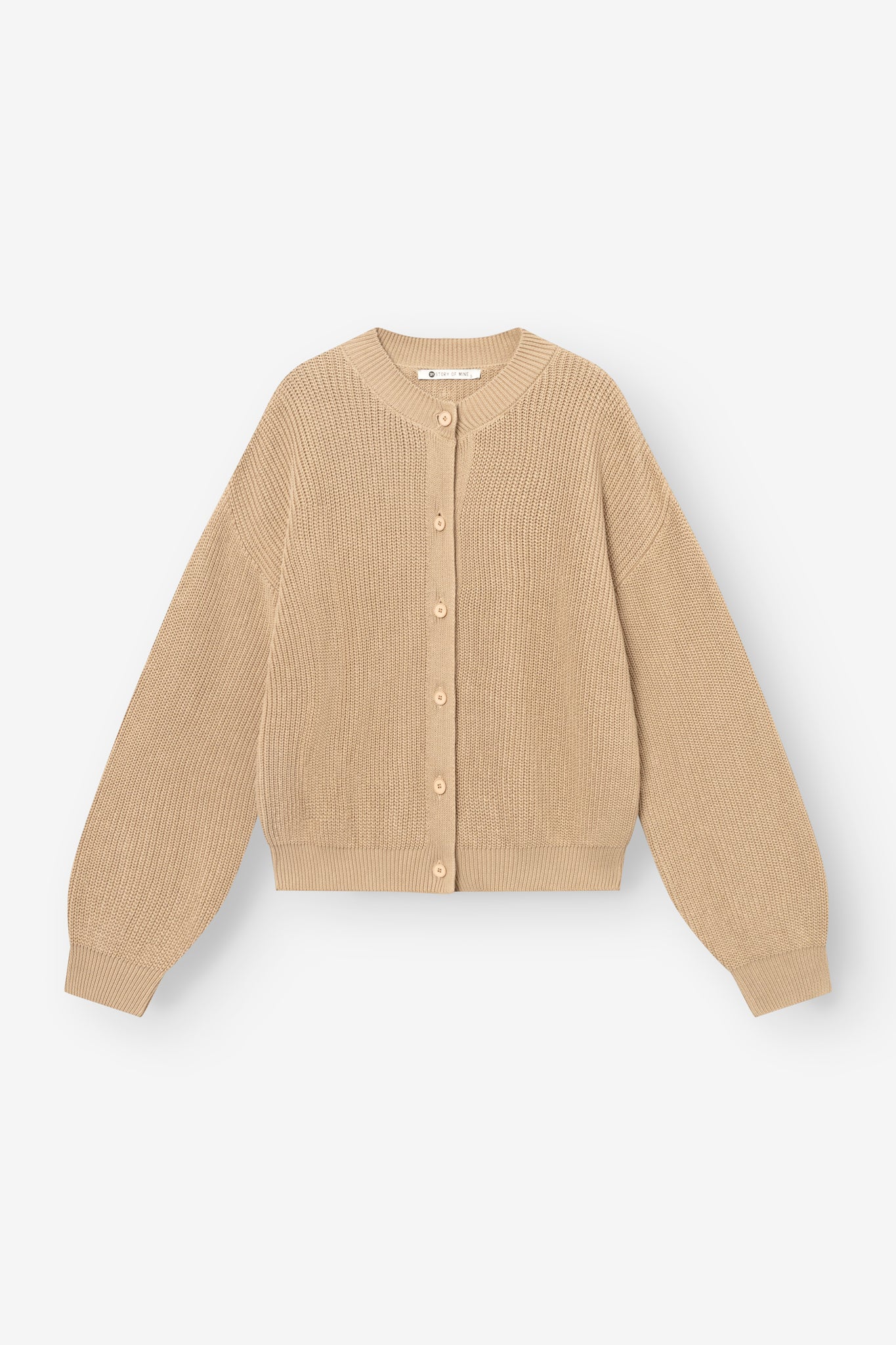 Boxy Cardigan sand