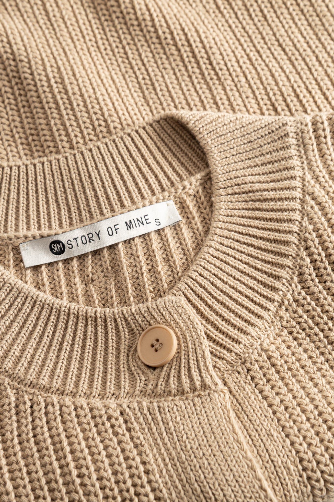 Boxy Cardigan sand