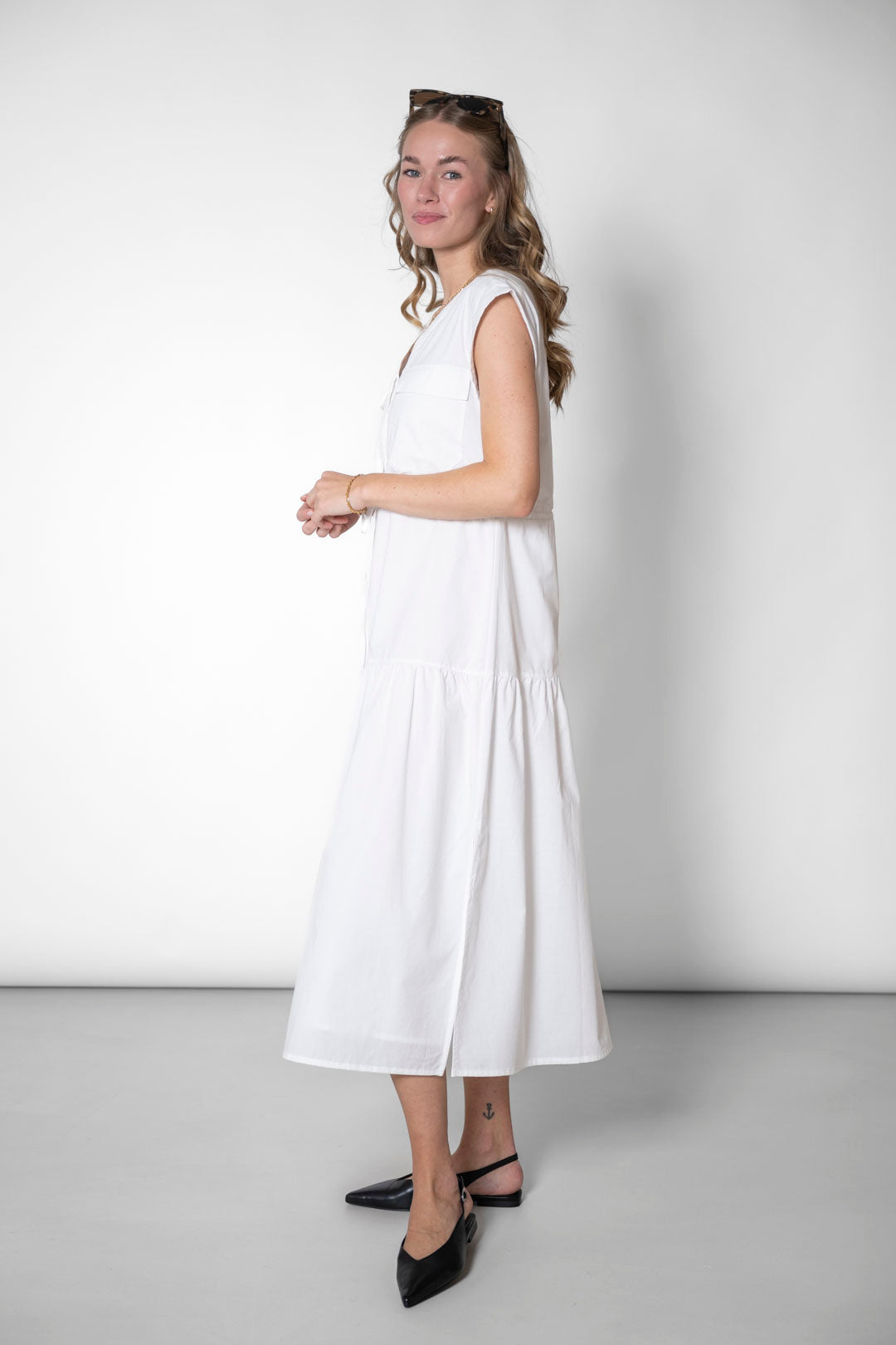 Stufenkleid weiß