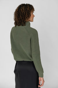 Rollkragenpullover aus Bio-Baumwolle