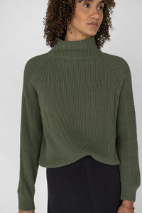 Rollkragenpullover aus Bio-Baumwolle