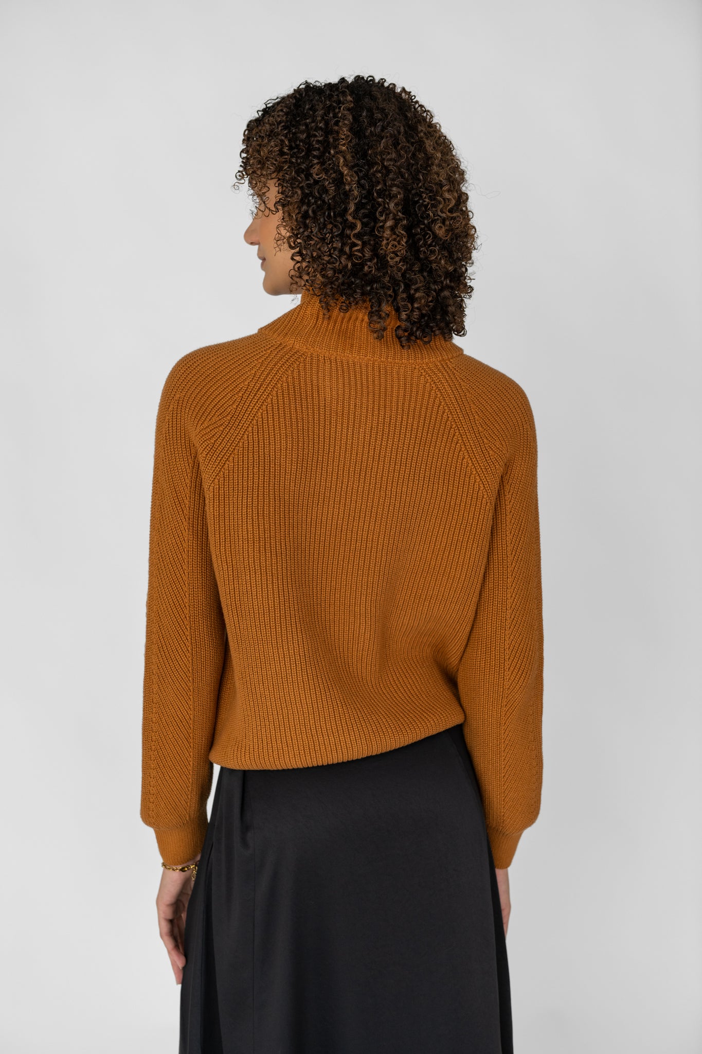 Organic cotton turtleneck sweater