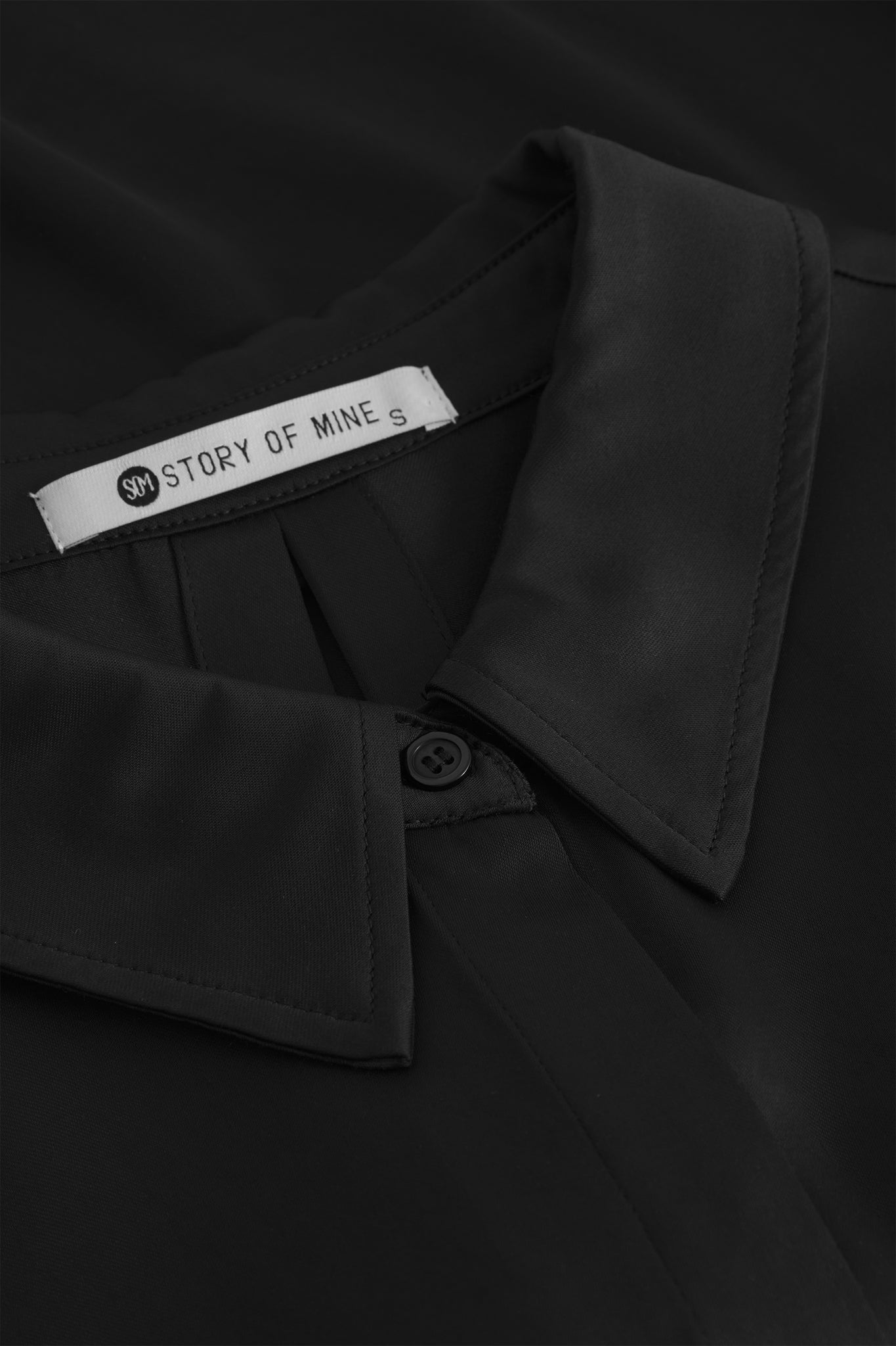 Satinbluse schwarz