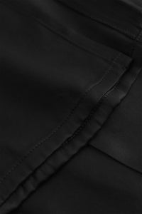 Satin Midirock schwarz