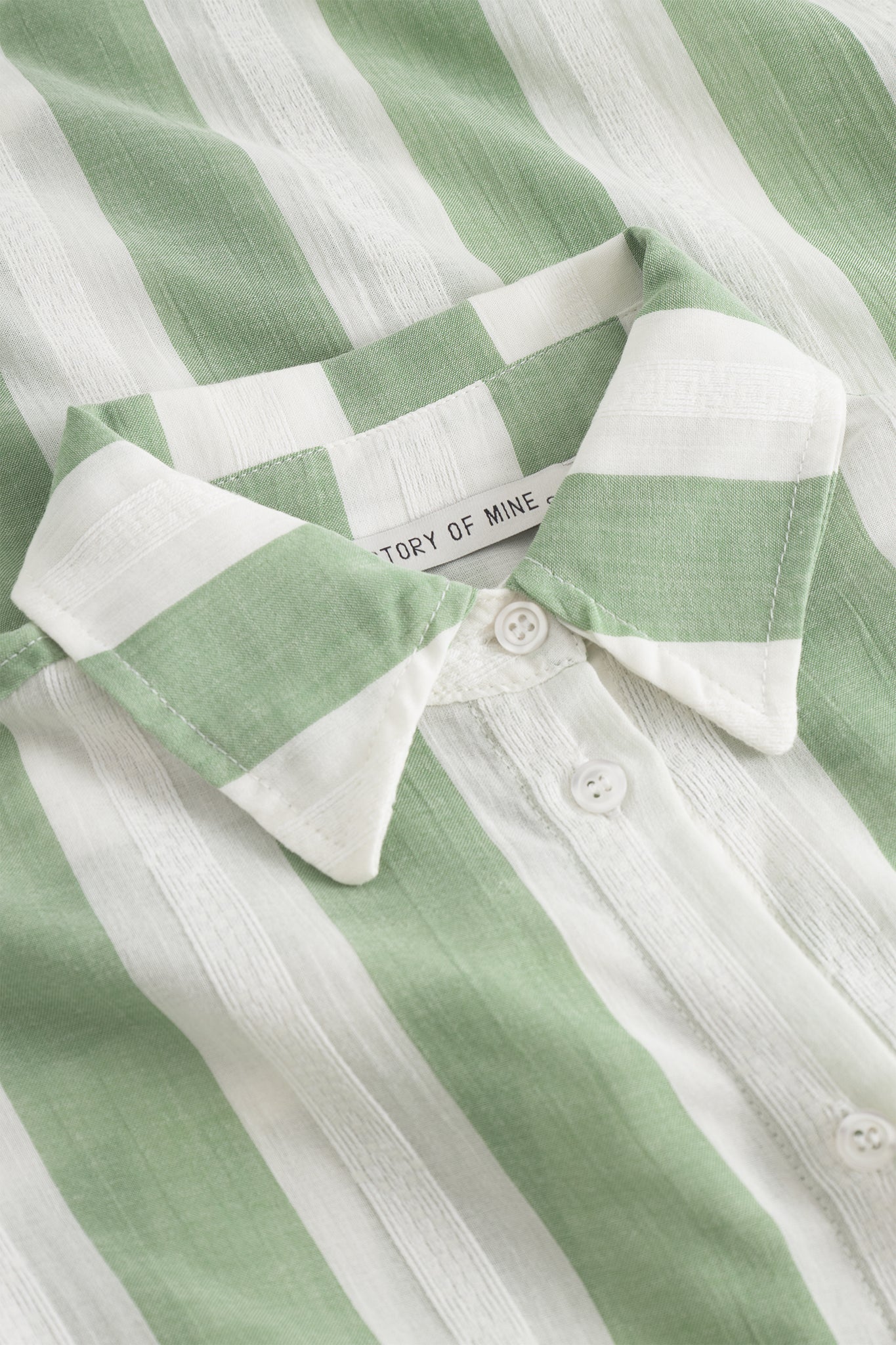 Bluse mit Streifen weiß/grün