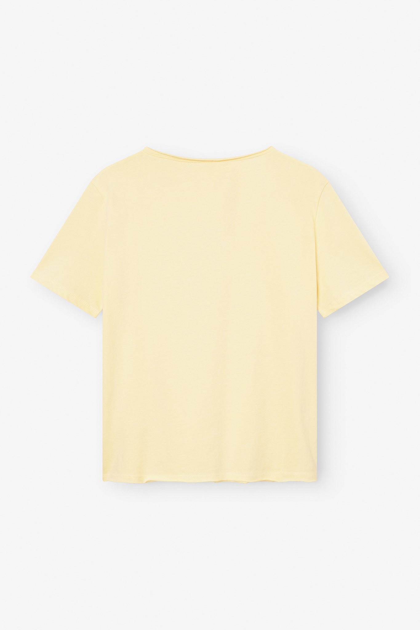 T-shirt rolled hem 