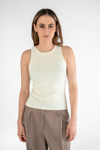 Tank top made of organic cotton off-white