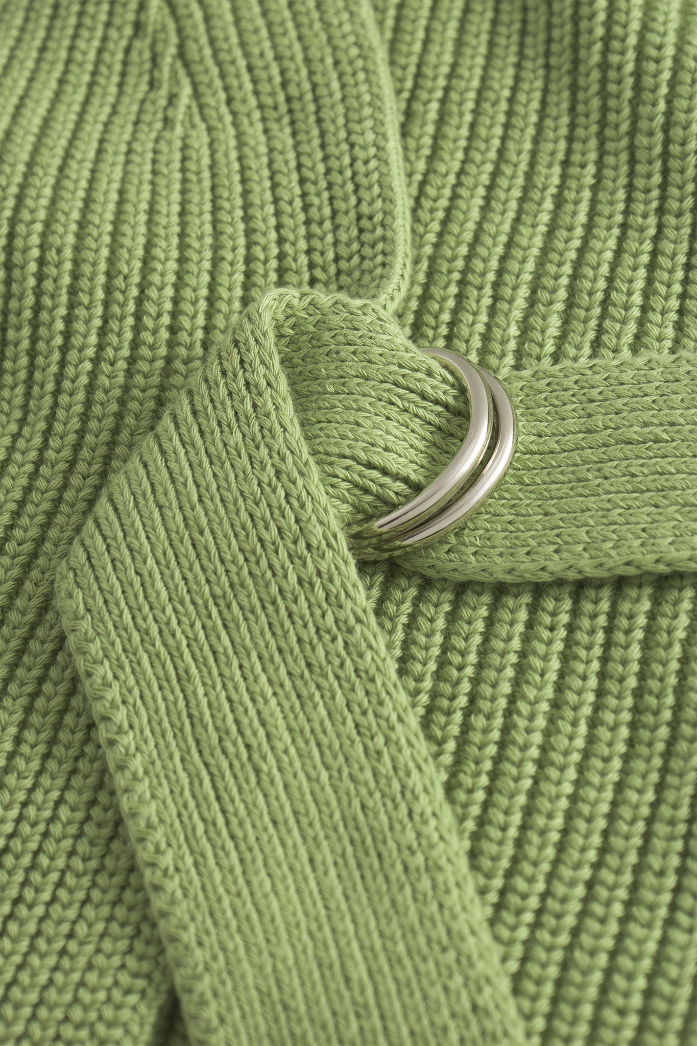 Cardigan in a light-green wrap look