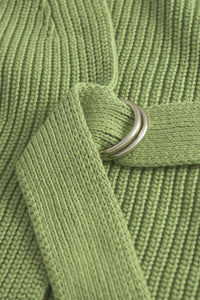 Cardigan in a light-green wrap look