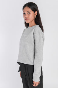 Logo Sweatshirt; Nachhaltig produziert; Story of Mine Münster, Farbe grey