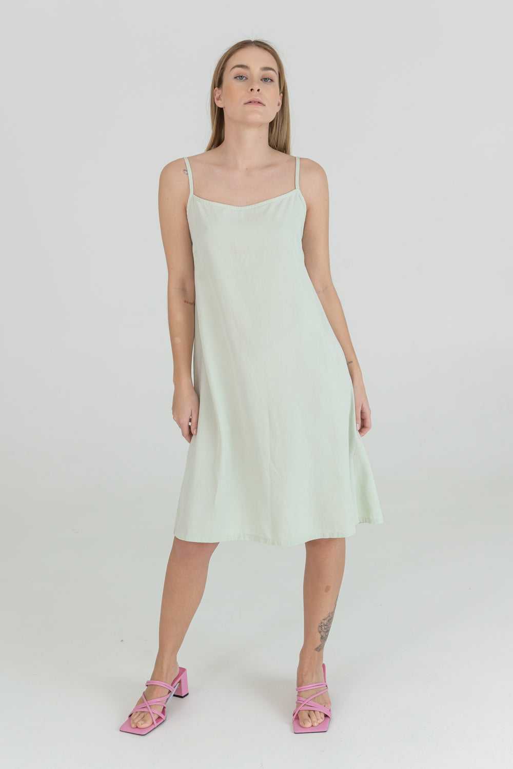Slip Dress, nachhaltig produziert, Story of mine münster, Farbe mint