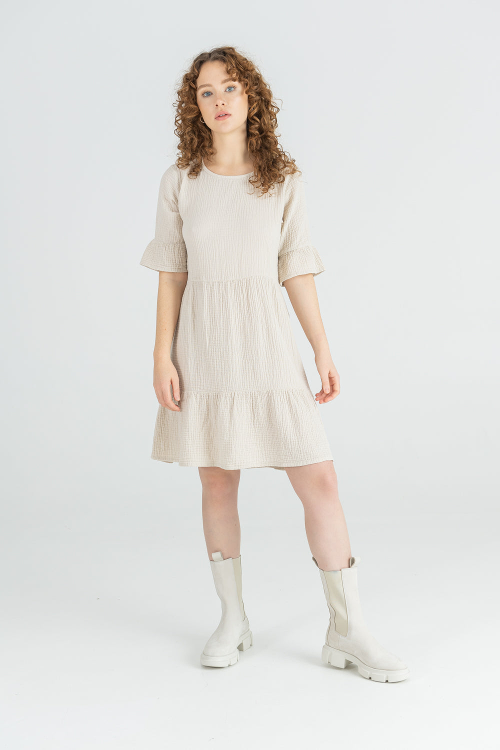 Musselin Kleid 100% Bio-Baumwolle von SOM aus Münster