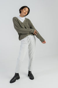 Straight leg trousers made from organic cotton