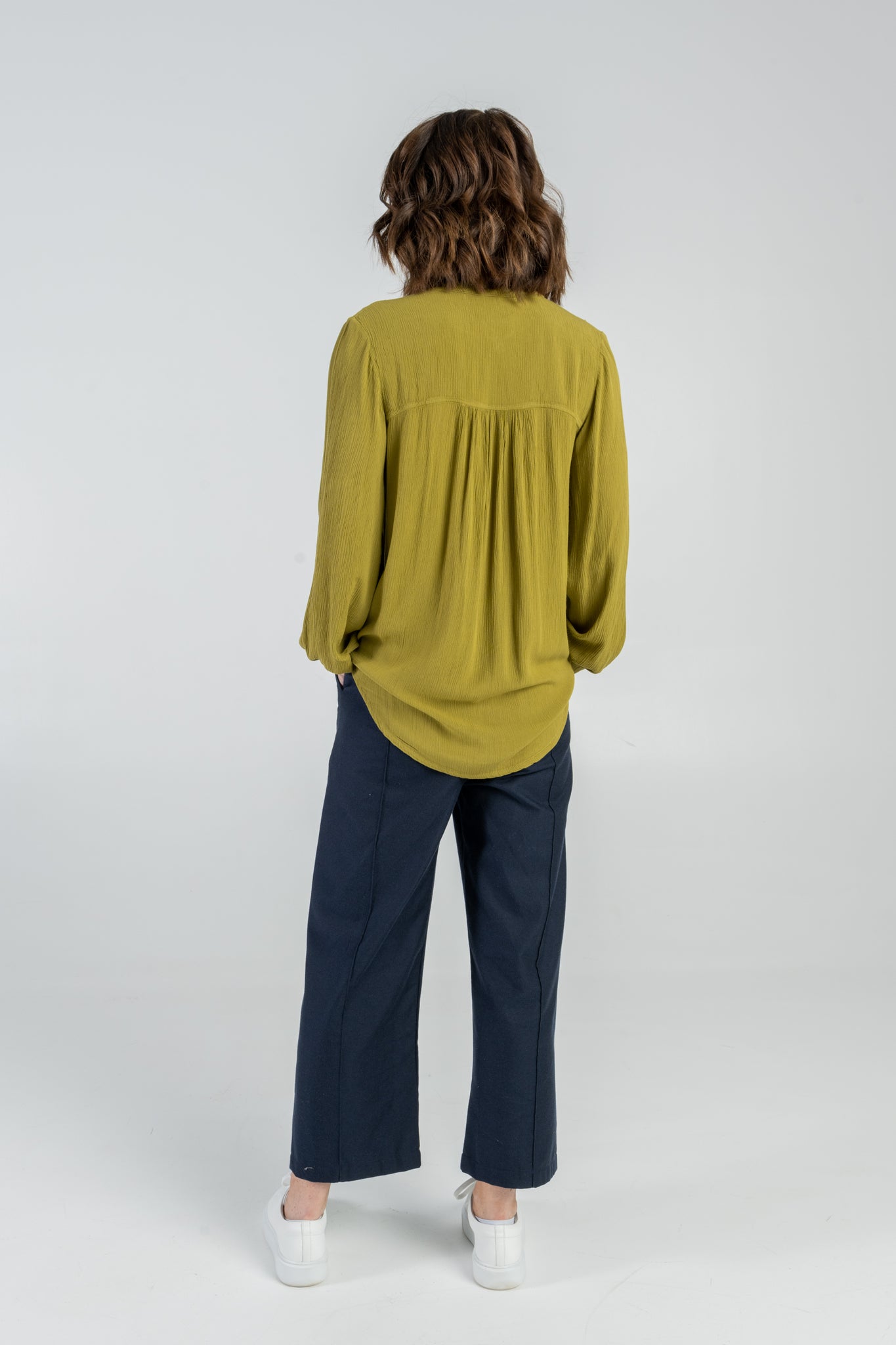 Strukturierte Bluse aus Viskose EcoVero™